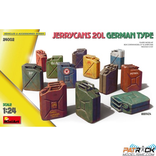 1/24e MiniArt Set de JerryCans 20L Type Allemand