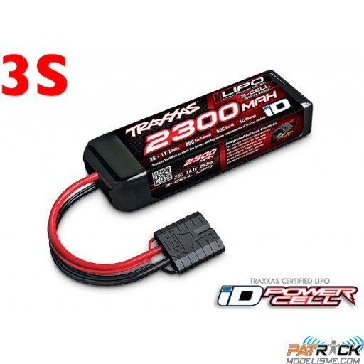 Accu Lipo Traxxas iD 3S-11.1V 30C - 2300 mah Mini Maxx (VXL-3s)