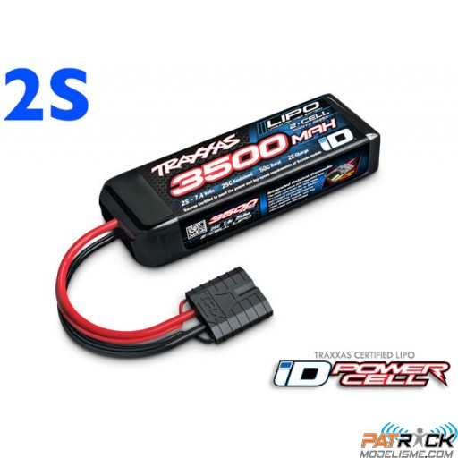 Accu Lipo Traxxas iD 2S-7.4V 30C - 3500 mah Mini Maxx
