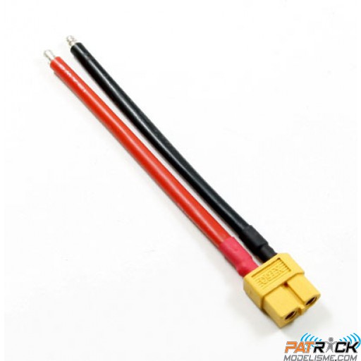 Connecteur OR XT60 Femelle cablé 12AWG 1 pièce
