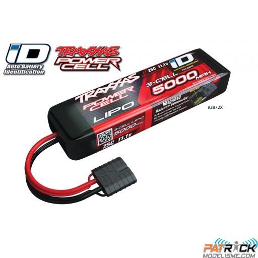 Accu Lipo TRAXXAS 11,1V 5000MAH 3S 25C - iD
