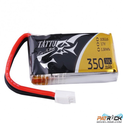 Accu LiPo Tattu 350mAh 1S 3,7V 30C Molex drone 110