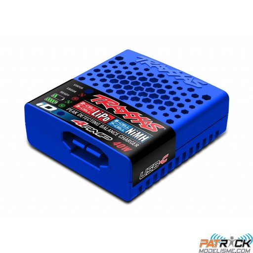 Traxxas Chargeur EZ-PEAK USB-C 40W Nimh/Lipo prise Traxxas