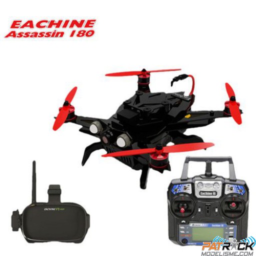 Eachine Assassin 180 FPV + Masque VR-007 HD + Radio I6 + OSD GPS NAZE32 RTF