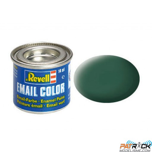 Pot de peinture Email Revell Vert foncé mat 14ml 32139