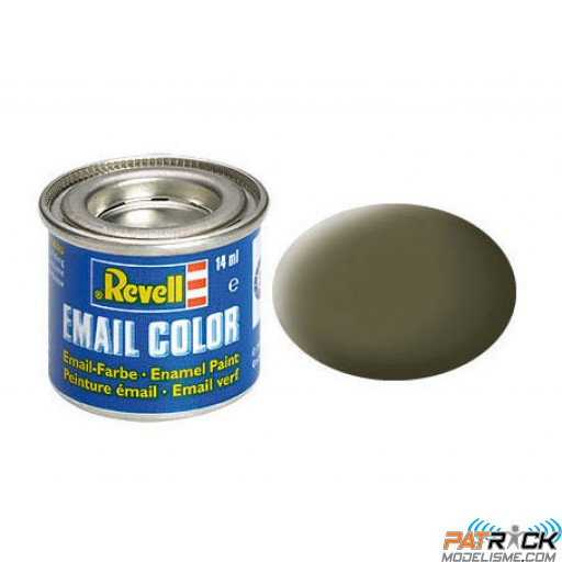 Pot de peinture Email Revell Vert otan mat RAL 7013 14ml 32146