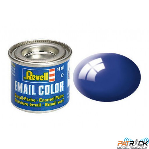 Pot de peinture Email Revell Bleu méditerrannée brillant  RAL 5002 14ml 32151