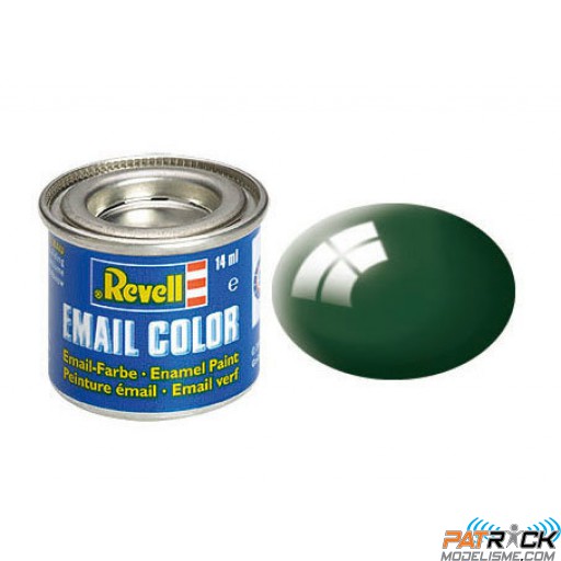 Pot de peinture Email Revell Vert foncé brillant RAL 6005 14ml 32162