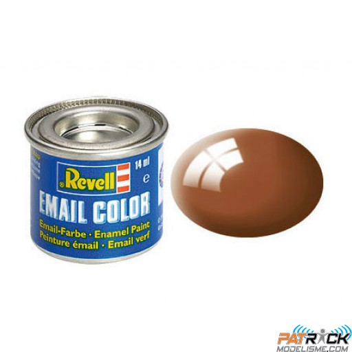 Pot de peinture Email Revell Brun brillant RAL 8003 14ml 32180