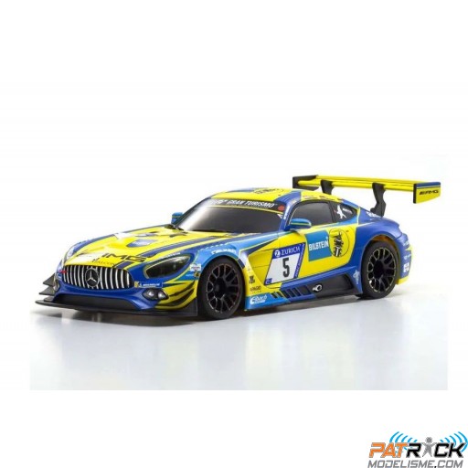 Kyosho Carrosserie Mini-Z Mercedes AMG GT3 Bleu-jaune (W-MM)