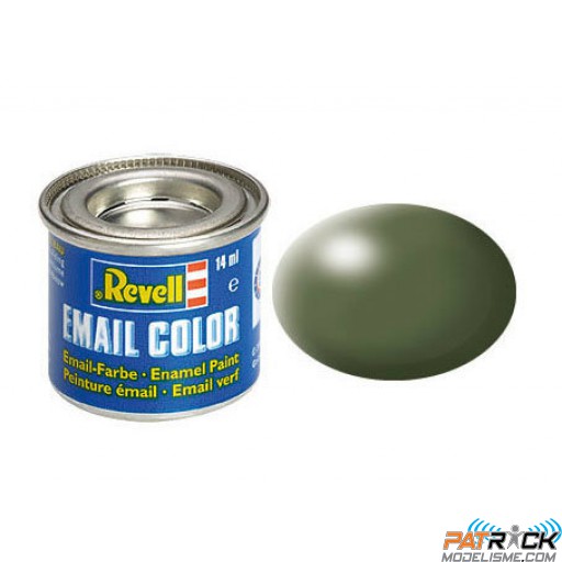 Pot de peinture Email Revell Vert olive satiné RAL 6003 14ml 32361