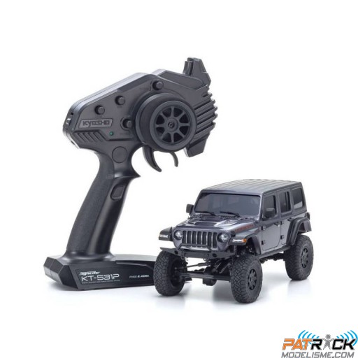 Kyosho Mini-Z 4X4 Mx-01 Jeep Wrangler Rubicon Granite Métallisé SUR-COMMANDE
