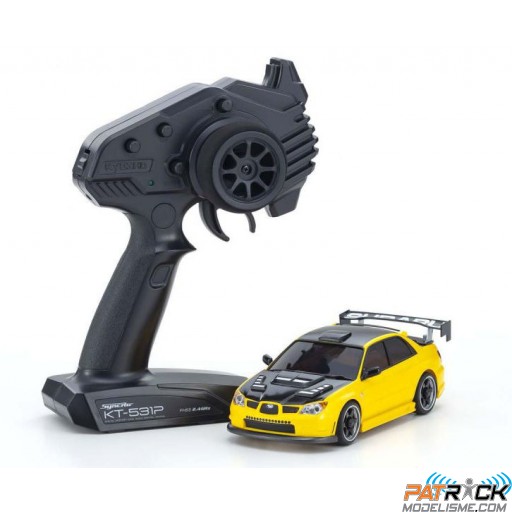 Mini-Z AWD Subaru Impreza Aero Kit CFRP Jaune (MA-020/KT531P) (Drift pack)