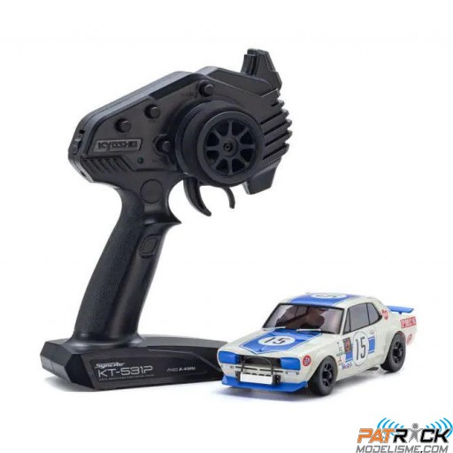 Mini-Z AWD Skyline 2000GT-R KPGC10 Racing'72 Blue No15 (MA020/KT531P) (DriftPack)