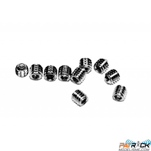 Vis BTR inox sans tête 4x4mm 10 pièces