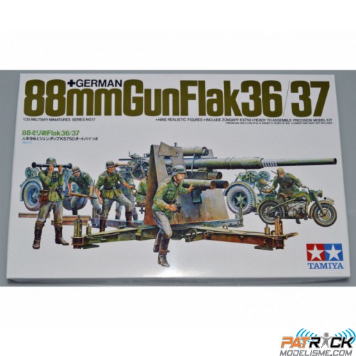 1/35e Tamiya Canon German 88mm Gun Flak 36/37