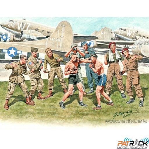 1/35e Master box MATCH DE BOXE SUR LA BASE AERIENNE