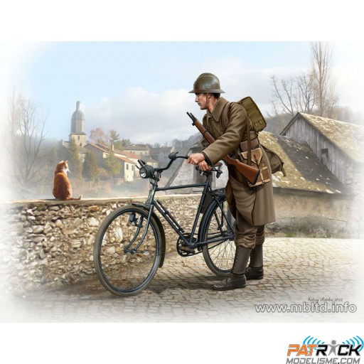 1/35e Master box SOLDAT FRANÇAIS AVEC BICYCLETTE 1940