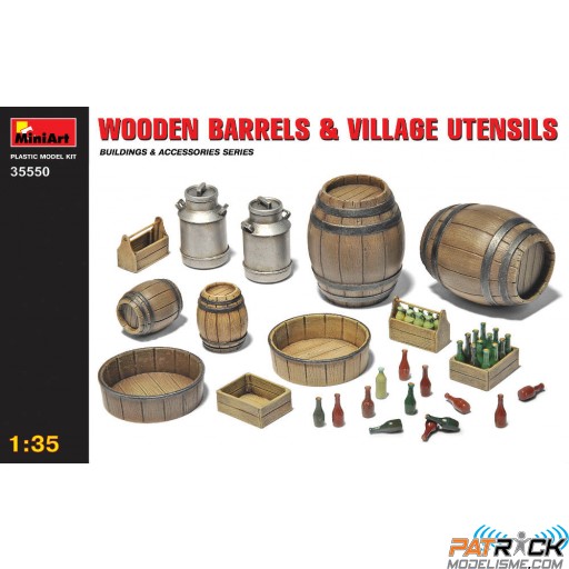 1/35e MiniArt Set de tonneaux en bois et ustensiles