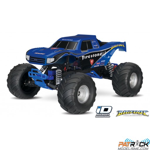 Traxxas BIGFOOT BLEU 4x2 1/10 BRUSHED TQ 2.4GHZ - iD