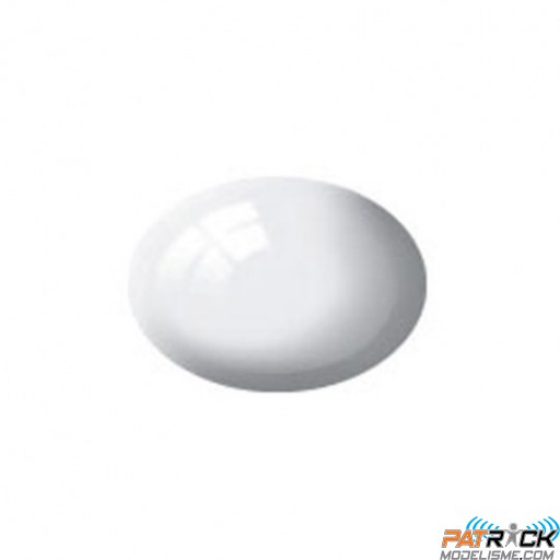 Pot de peinture Aqua Revell Blanc brillant RAL 9010 18ml 36104