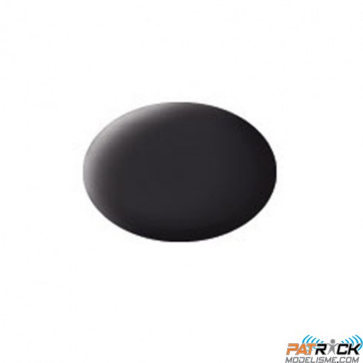 Pot de peinture Aqua Revell Noir goudron mat 18ml 36106