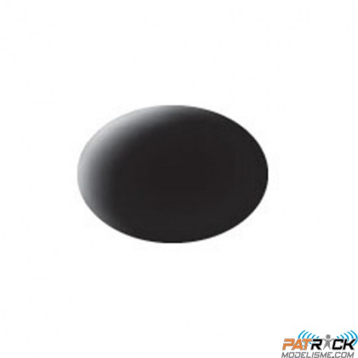 Pot de peinture Aqua Revell Noir mat RAL 9011 18ml 36108