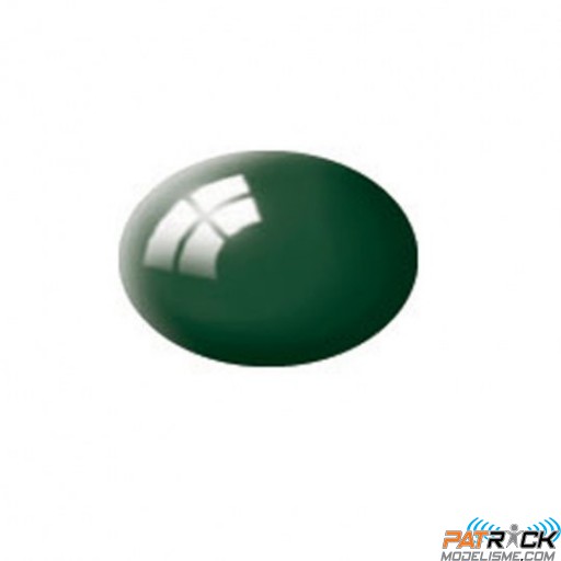 Pot de peinture Aqua Revell Vert foncé brillant 18ml 36162