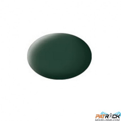 Pot de peinture Aqua Revell Vert foncé (RAF) mat 18ml 36168