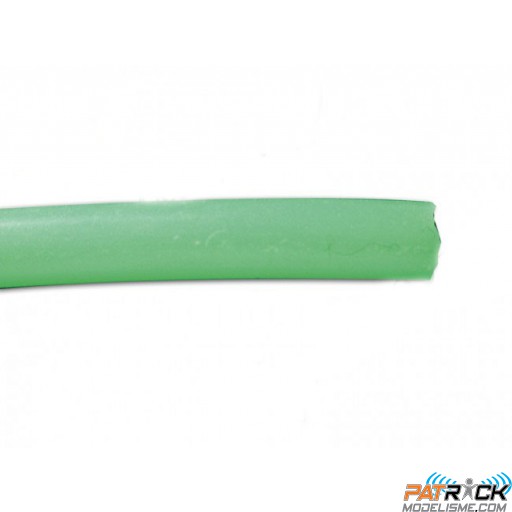 Durite silicone 2x5mm – 1 mètre VERT FLUO