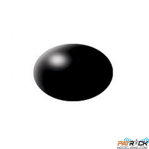 Pot de peinture Aqua Revell Noir satiné RAL 9005 18ml 36302