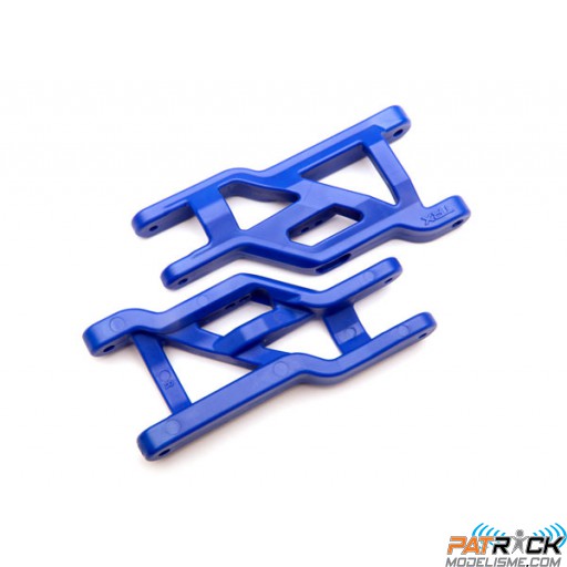 Triangles de suspension avants renforcées bleu Traxxas 2WD
