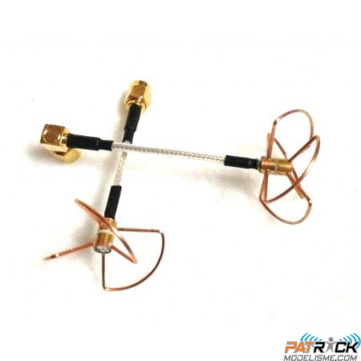 Antennes Cloverleaf NEW TX+RX 5.8GHZ haute qualité avec gain pour FPV
