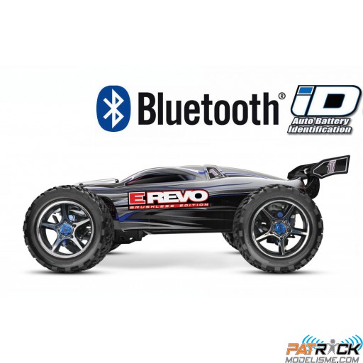Traxxas E Revo brushless Noir-Bleu 2.4ghz RTR WIRELESS+TELEMETRIE