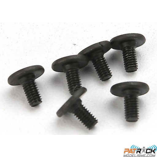 Vis BTR tête plate large 3x6mm 6pcs Traxxas