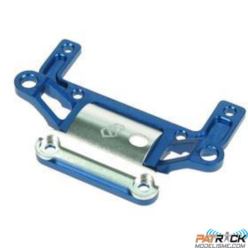 ALU bleu/silver arrière Bulkhead - MINI-Z AWD