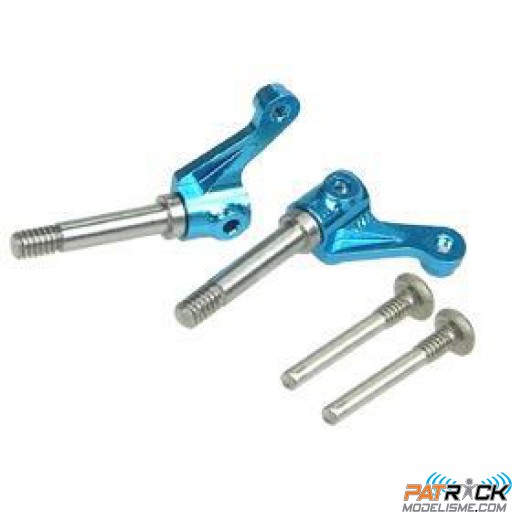 3 Racing - Fusée avant alu bleu - MICRO T