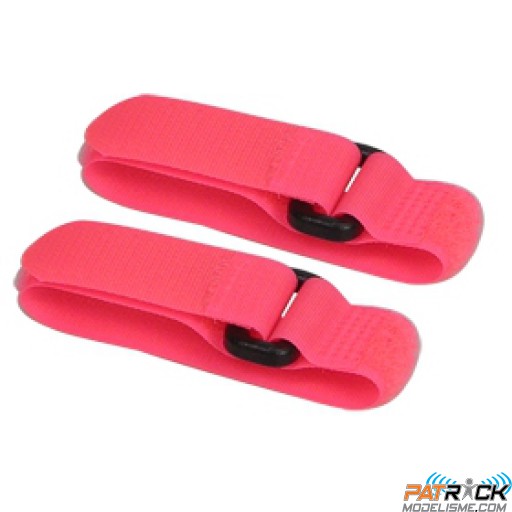 Straps batterie (20cm) Orange Fluorescent 