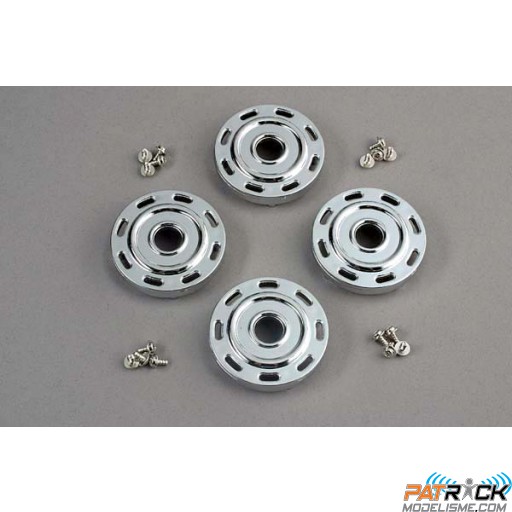 Enjoliveurs chrome style Mercedes (4) + vis (12) TRX-4