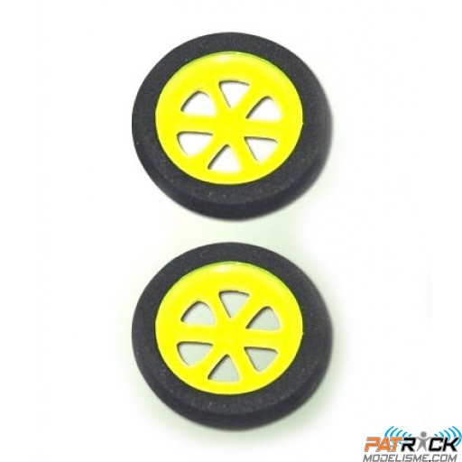 Roues avion mousse ultra légère 36/7mm (paire)