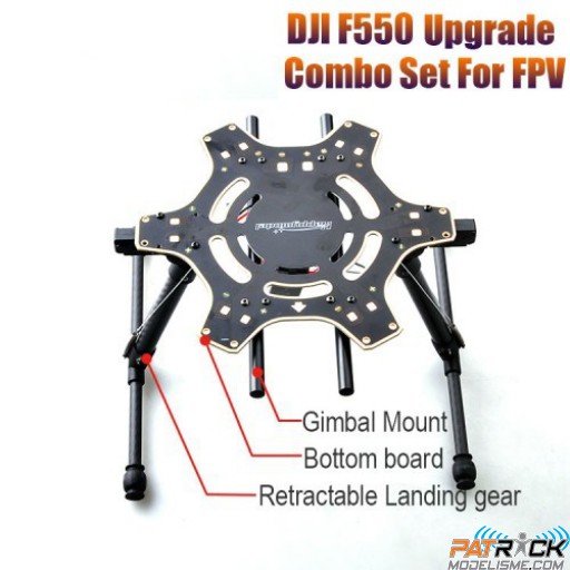Kit upgrade train rentrant pour DJI F550 avec support FPV
