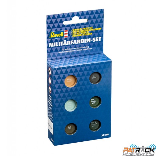 Set de peinture militaire (6 peintures émaillées de 14 ml) 32340