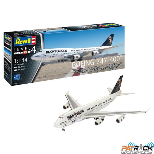1/144e Revell Boeing 747-400 Ed Force One (Iron Maiden)