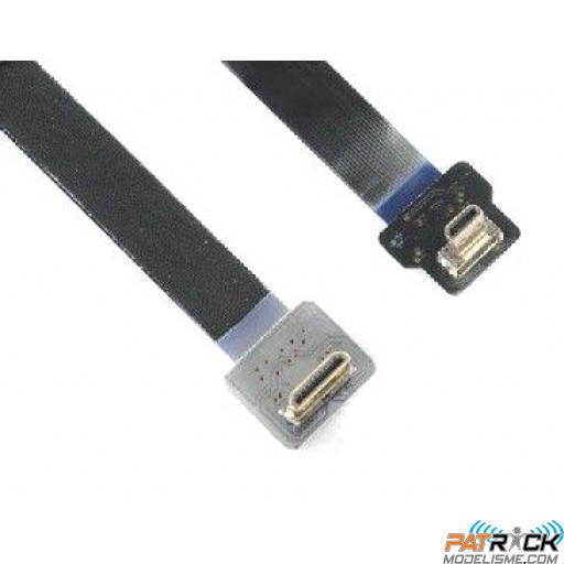 Câble blindé Super Soft Mini HDMI vers Micro HDMI 30CM Noir