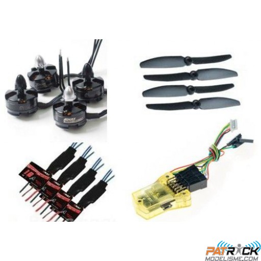 COMBO EMAX MT2204+ESC 12A+HÉLICE 6x3"+MINICC3D POUR DRONE 250