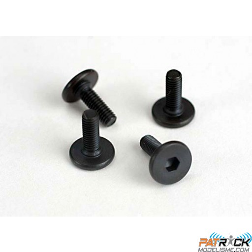Vis BTR tête plate large 3x10mm 4pcs Traxxas