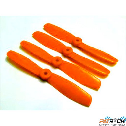 Hélices Semi Bullnose renforcées 5x4.5’’ CW/CCW ORANGE