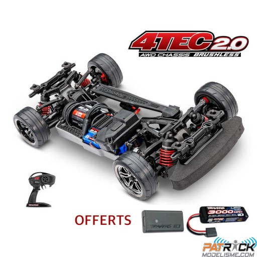 Traxxas Châssis 4-Tec 2.0 BL-2s 4X4 – 1/10e SUR-COMMANDE