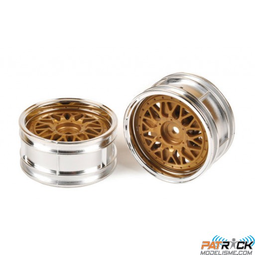 Jantes 26mm à flasque type BBS (2 pcs) 1/10 Tamiya