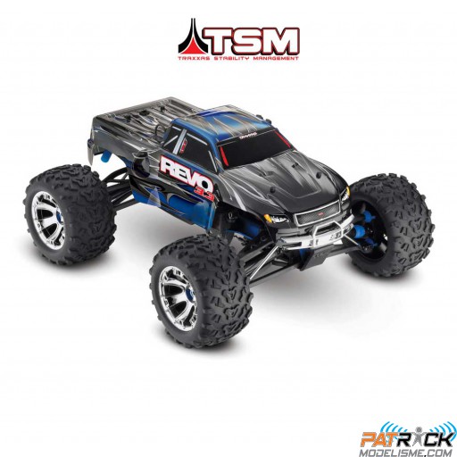 Traxxas REVO 3.3 BLEU - 4x4 - 1/10e NITRO - TELEMETRIE - TSM